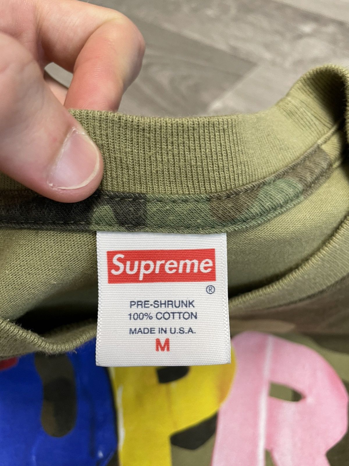 Supreme Supreme New York Balloons Tee Camo Green Size US M / EU 48-50 / 2 - 8 Thumbnail
