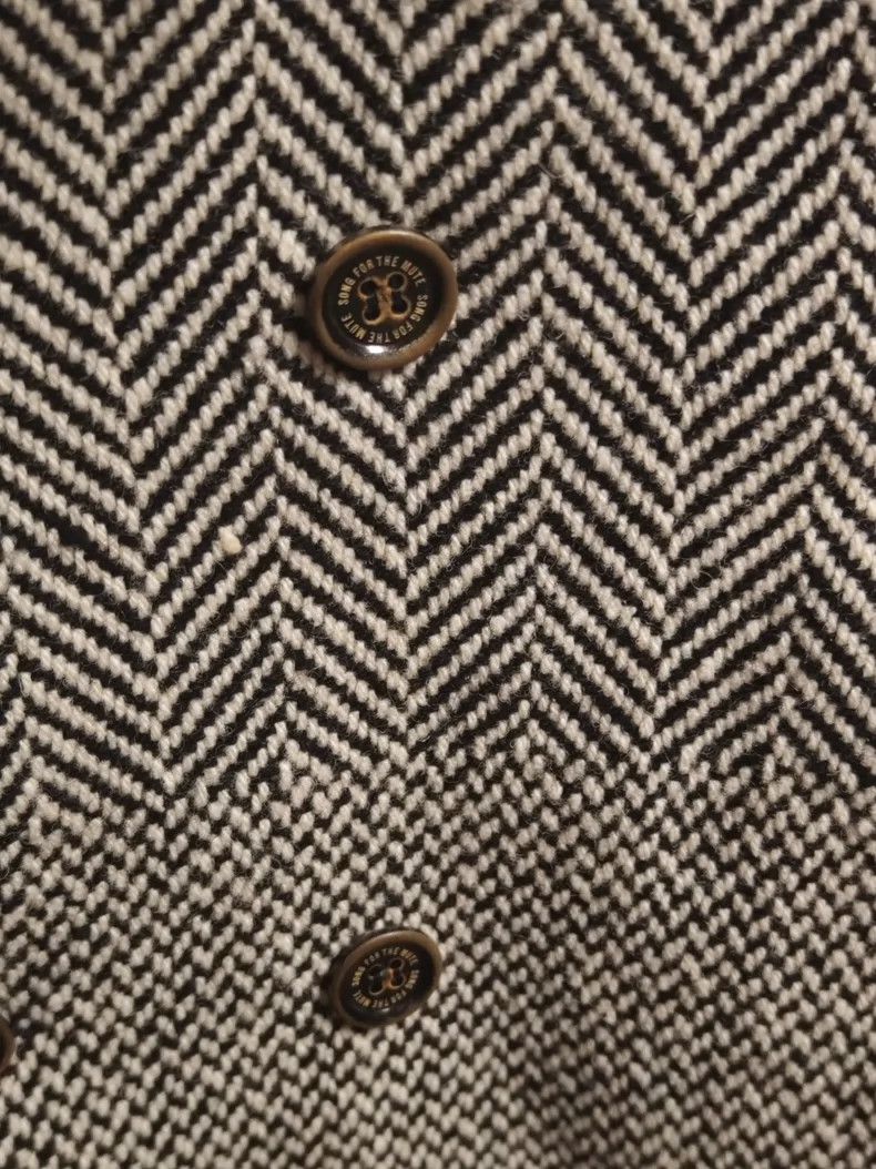 Song For The Mute Song For The Mute Herringbone Double-breasted Coat Size US S / EU 44-46 / 1 - 3 Thumbnail