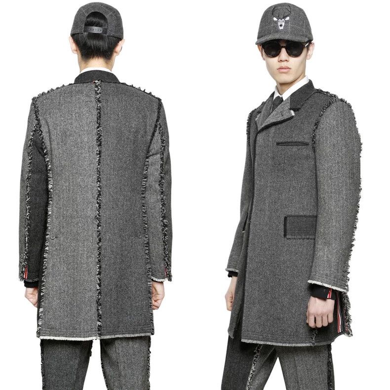 Thom Browne Thom Browne Patchwork woolen coat overcoat Size US XS / EU 42 / 0 - 9 Thumbnail