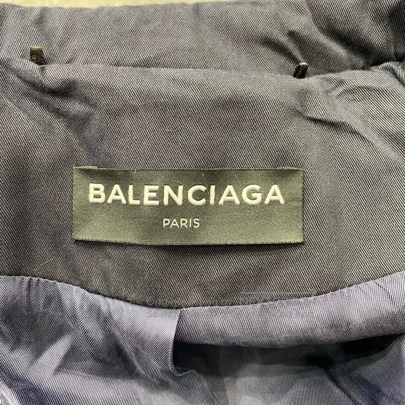 Balenciaga Balenciaga Blue Cotton Coat Jacket Size US S / EU 44-46 / 1 - 4 Thumbnail