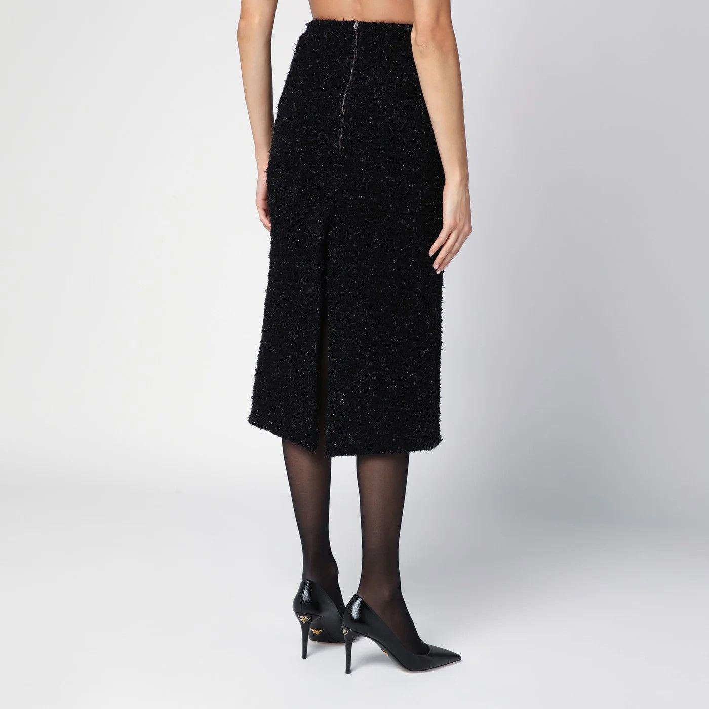 Balenciaga o1d2blof0426 Midi Skirt in Black Size 34" / US 12 / IT 48 - 4 Thumbnail