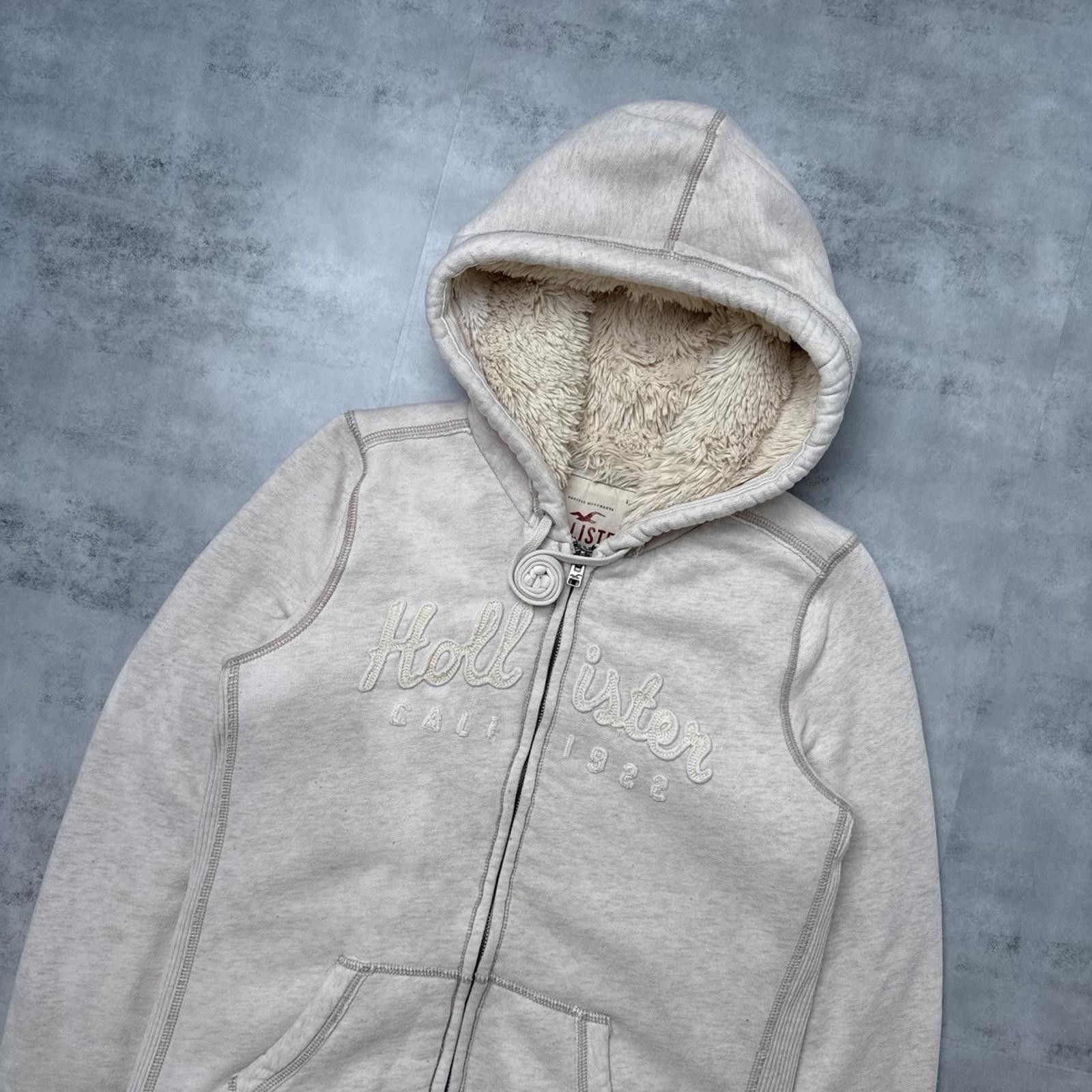 Other Y2K Hollister Co. 00s Sherpa Lined Hoodie Jacket Size L / US 10 / IT 46 - 7 Thumbnail