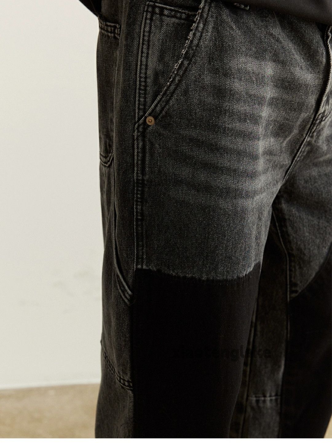 Jean × Vintage washed faded loose baggy paint carpenter cargo jeans Size US 34 / EU 50 - 7 Thumbnail