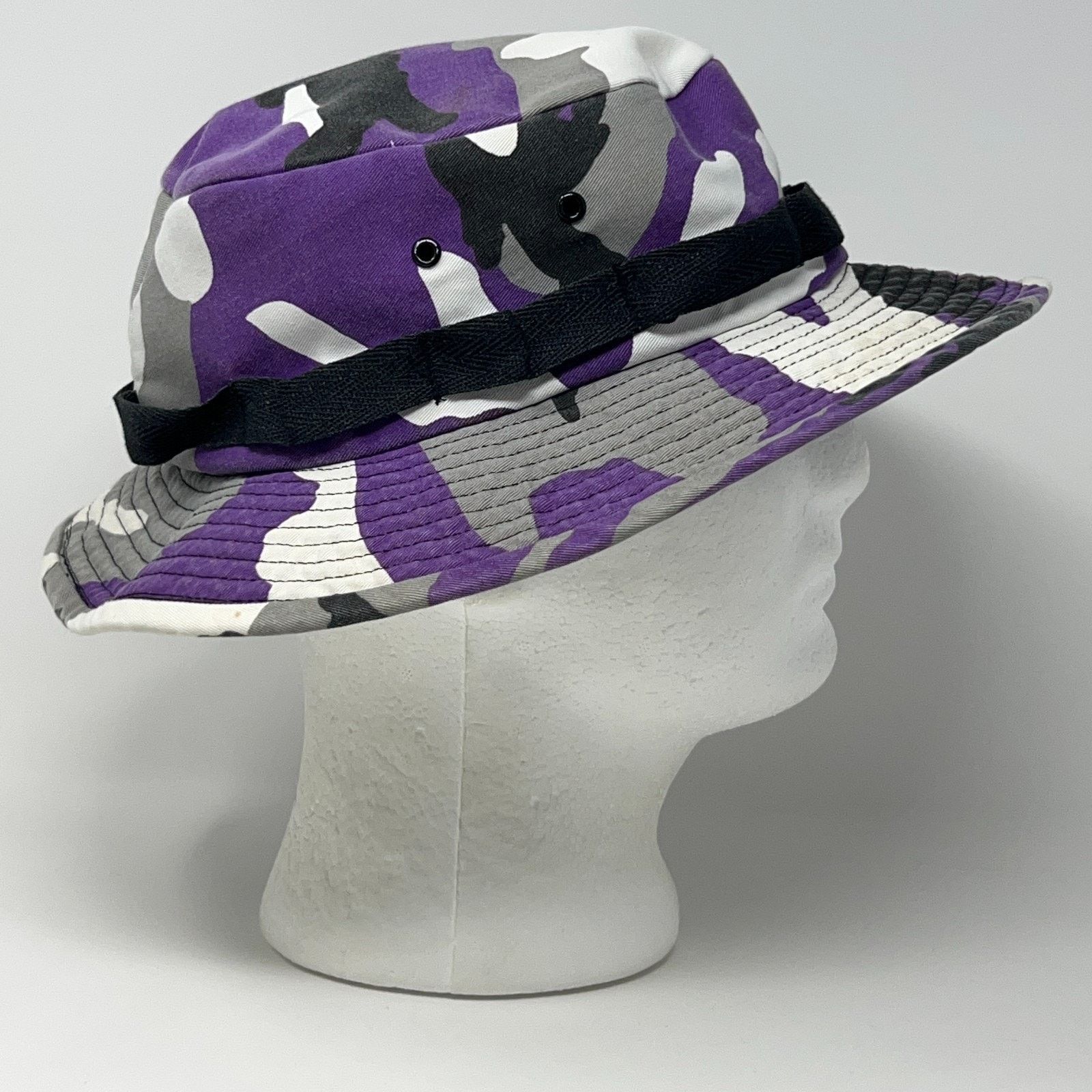 Other Camouflage Bucket Hat Purple Military Army Camo S-M Size ONE SIZE - 9 Thumbnail