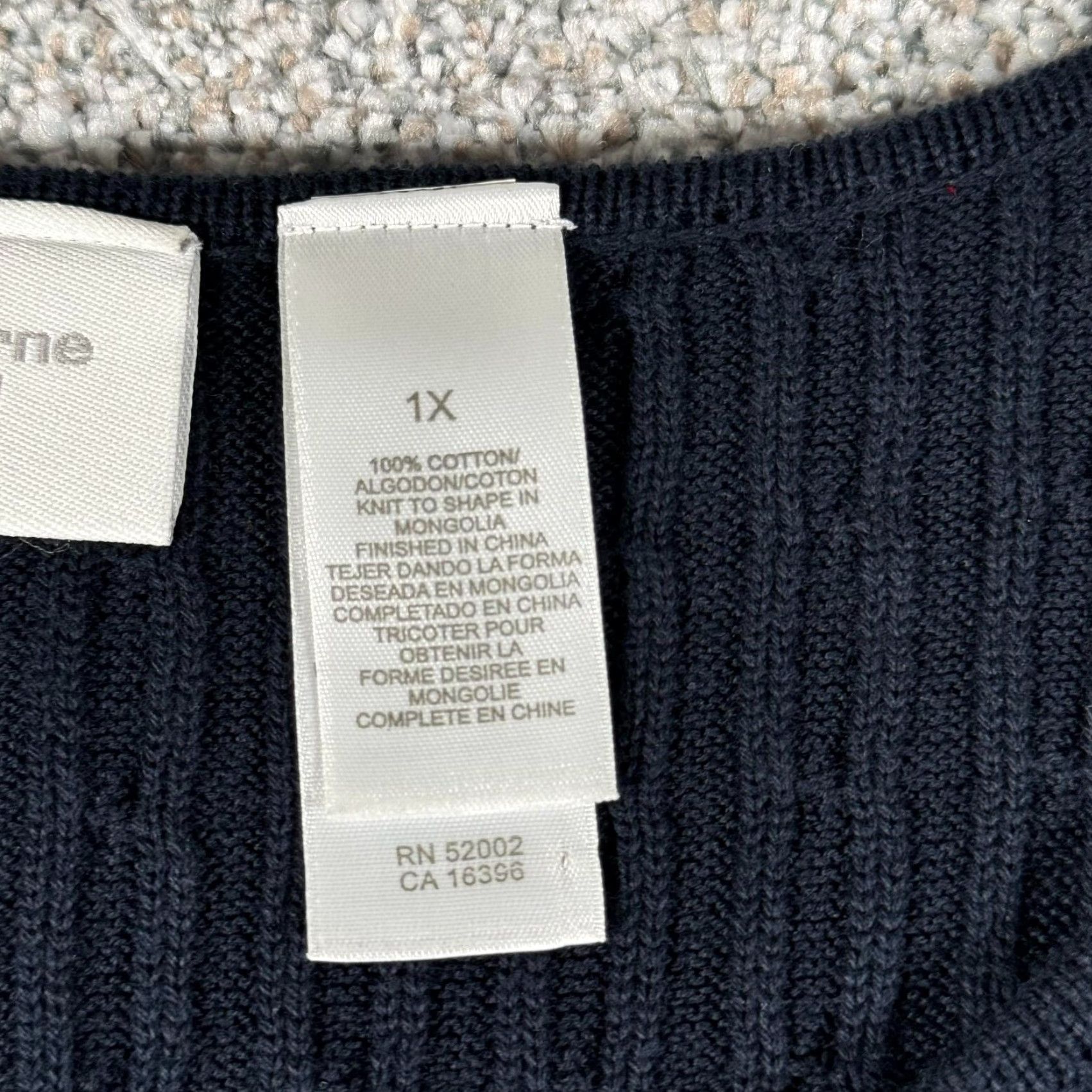 Liz Claiborne Liz Claiborne Knit Tank Top Sweater 1X Plus Womens Dark Academia Preppy 90s Y2K Blue Knit Tank Top Sweater Womens Size XL / US 12-14 / IT 48-50 - 4 Thumbnail