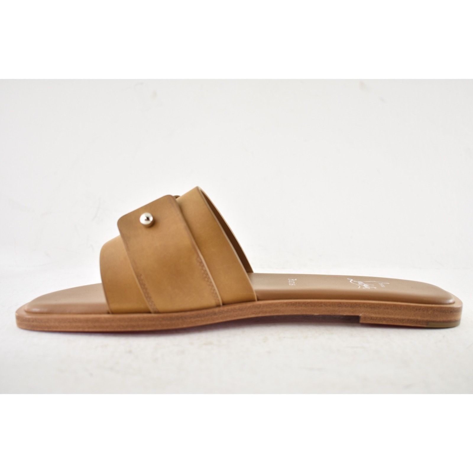 Christian Louboutin Christian Louboutin Chambelimule Flat Tera Brown Sandal 36 Size US 6 / IT 36 - 12 Thumbnail