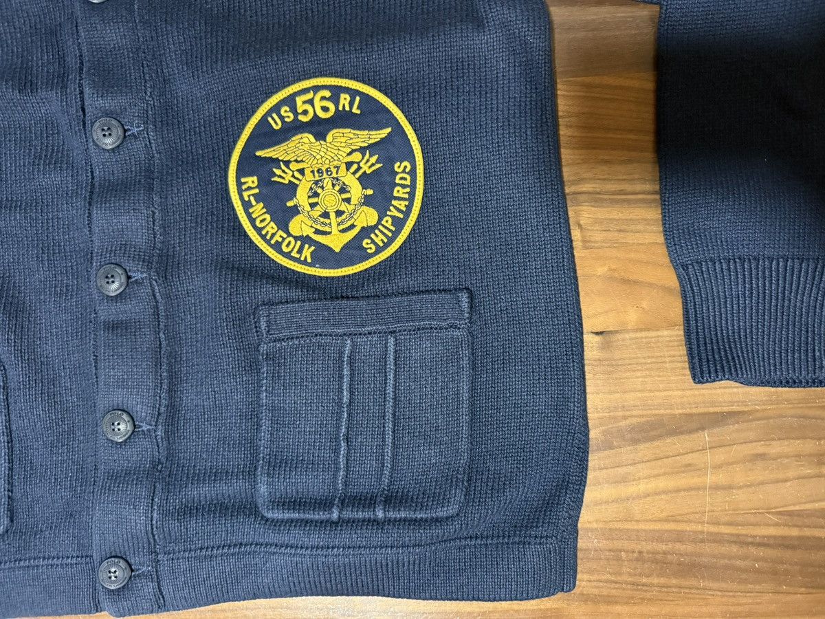 Polo Ralph Lauren POLO RALPH LAUREN Nautical-Inspired Cardigan Navy Sweater Size US L / EU 52-54 / 3 - 4 Thumbnail
