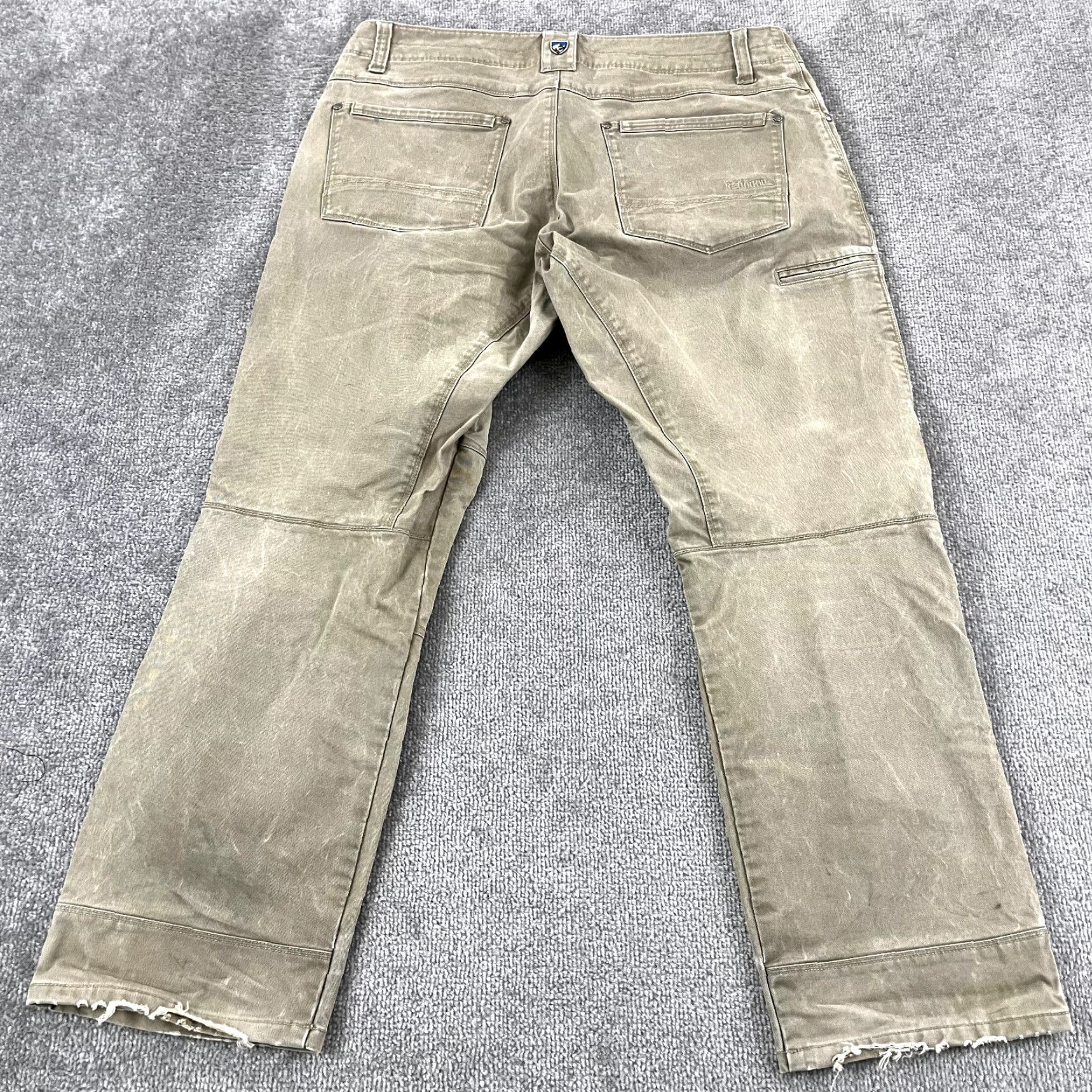 Vintage KUHL Rydr Pants Mens 36x30 Brown Hiking Outdoor Workwear Casual Flat Front Cotton Size US 36 / EU 52 - 3 Thumbnail