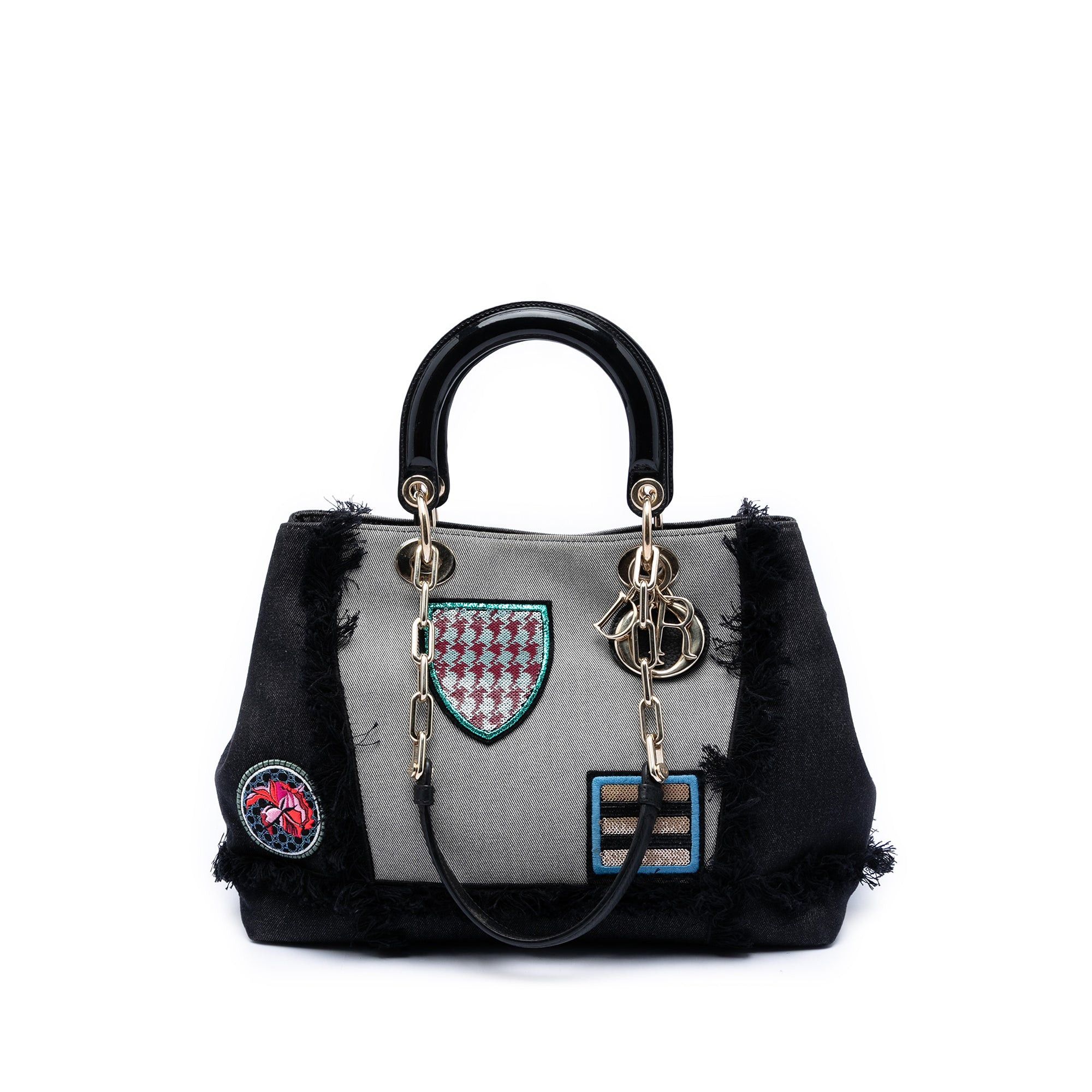 Dior Denim Patch D Light Satchel Size ONE SIZE - 1 Thumbnail
