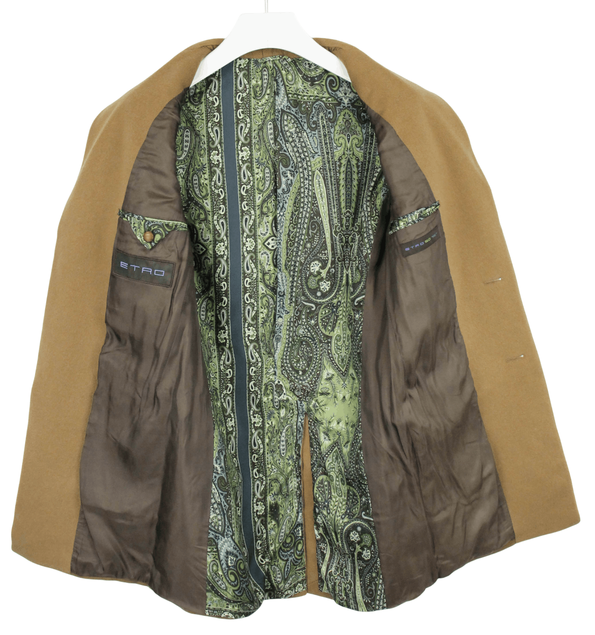 Etro ETRO Coat Men's (IT) 50 Wool Cashmere Peak Lapel Button Up Size US M / EU 48-50 / 2 - 2 Thumbnail