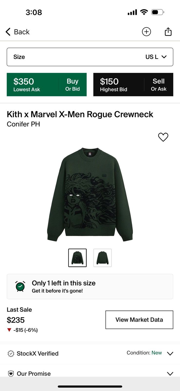 Kith × Marvel Comics Kith x X-men Crewneck | Grailed
