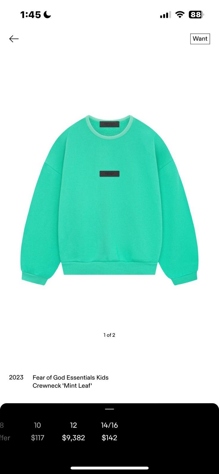 Essentials × Fear of God Essentials fear of God teal long sleeve Size US XS / EU 42 / 0 - 6 Thumbnail