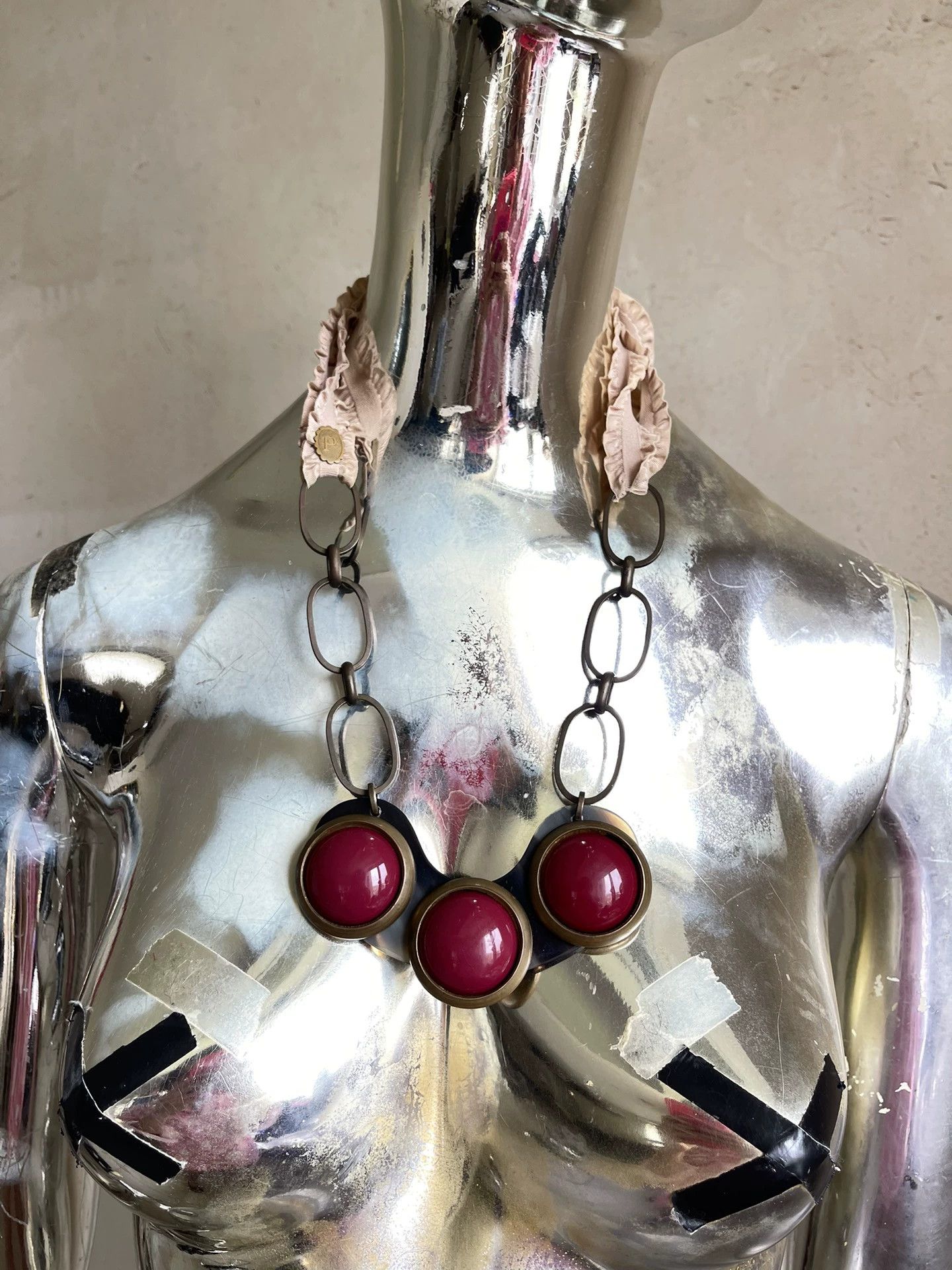 Other Vintage Multi-Material Decorative Choker Size ONE SIZE - 1 Thumbnail