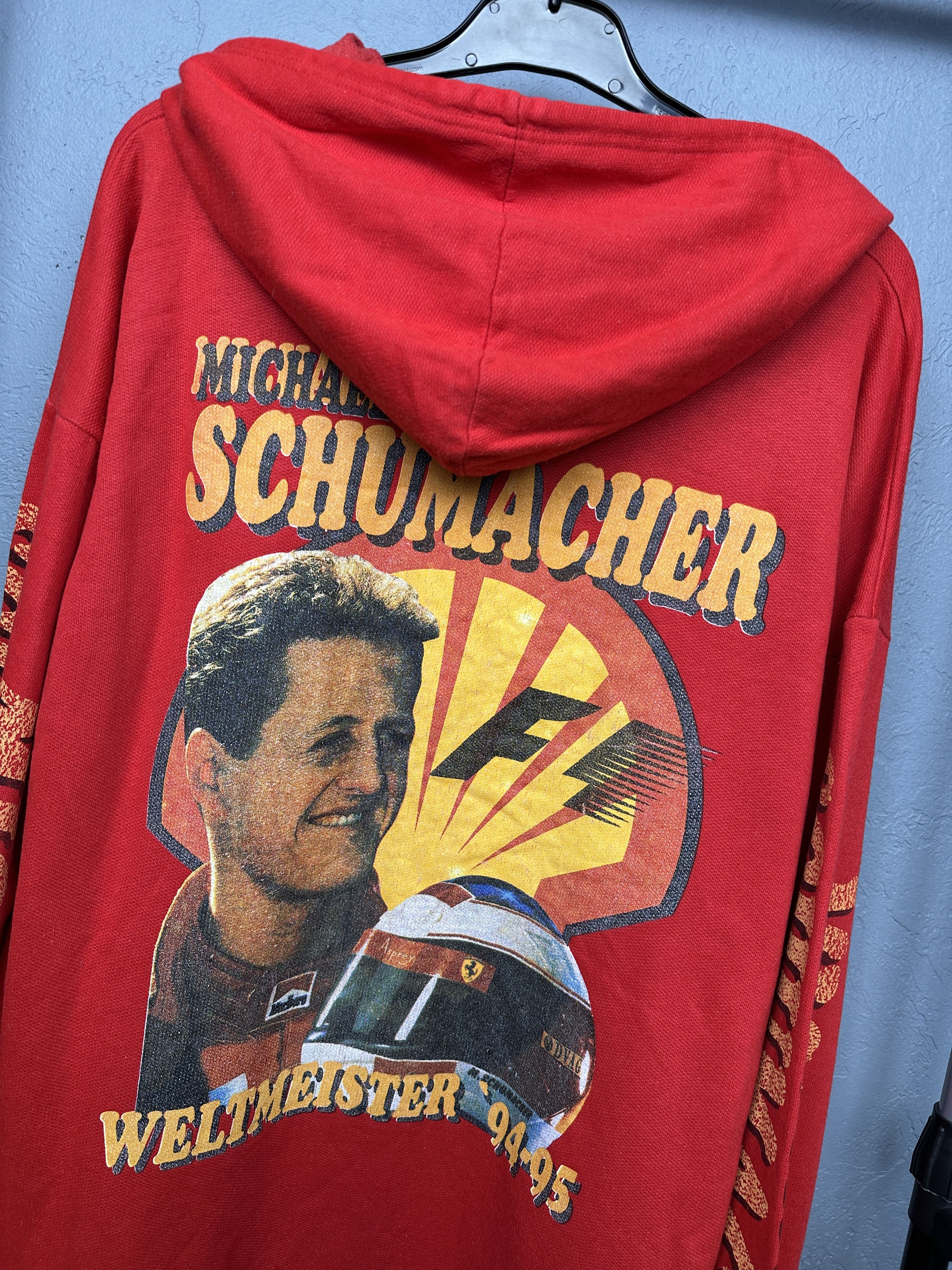Marlboro Michael Schumacher Ferrari Marlboro 90s Vintage Mens Hoodie Size US XXL / EU 58 / 5 - 2 Thumbnail