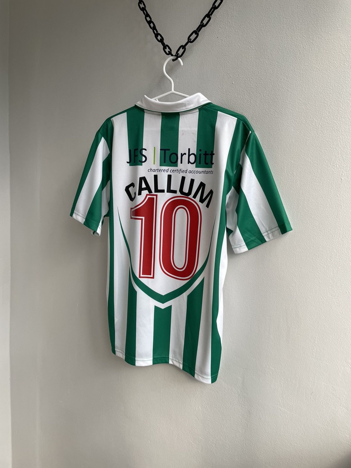 Errea Blyth Spartans AFC Callum #10 Football Soccer Jersey Shirt Size US M / EU 48-50 / 2 - 2 Thumbnail