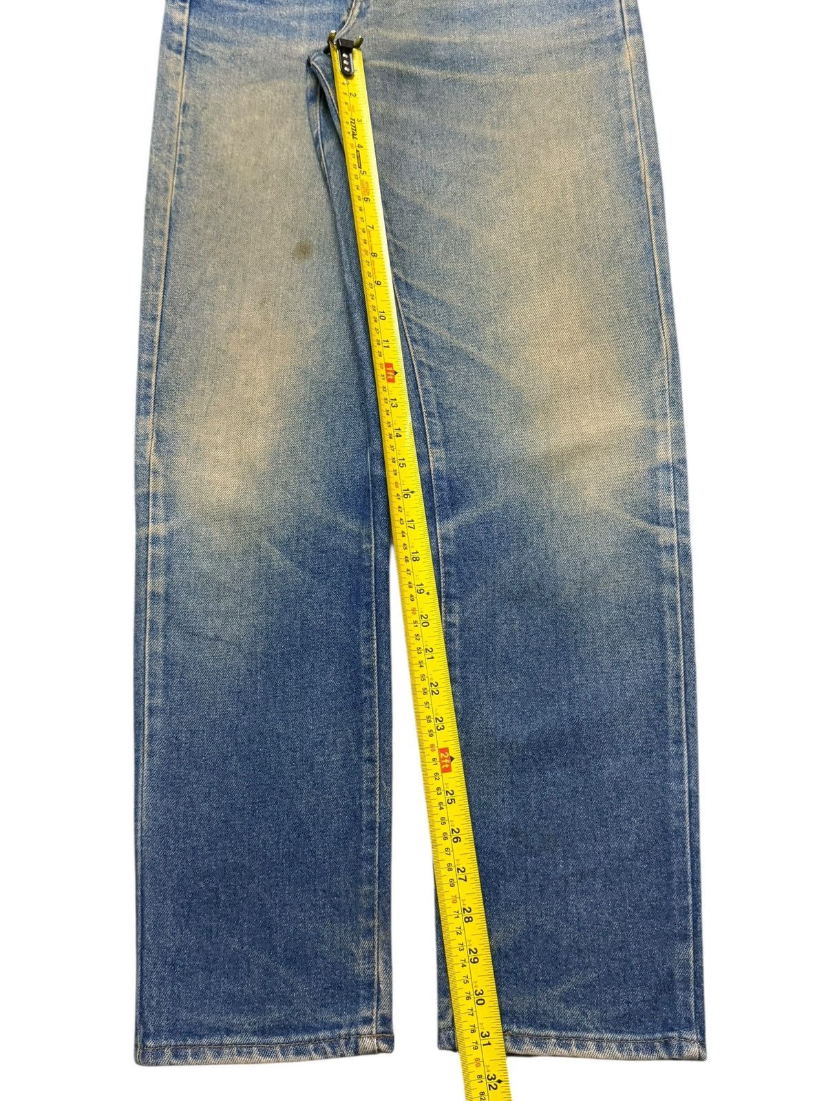 Edwin Vintage 90s Edwin Made In Italy Mud Wash Faded Whisker Style Size US 28 / EU 44 - 13 Thumbnail