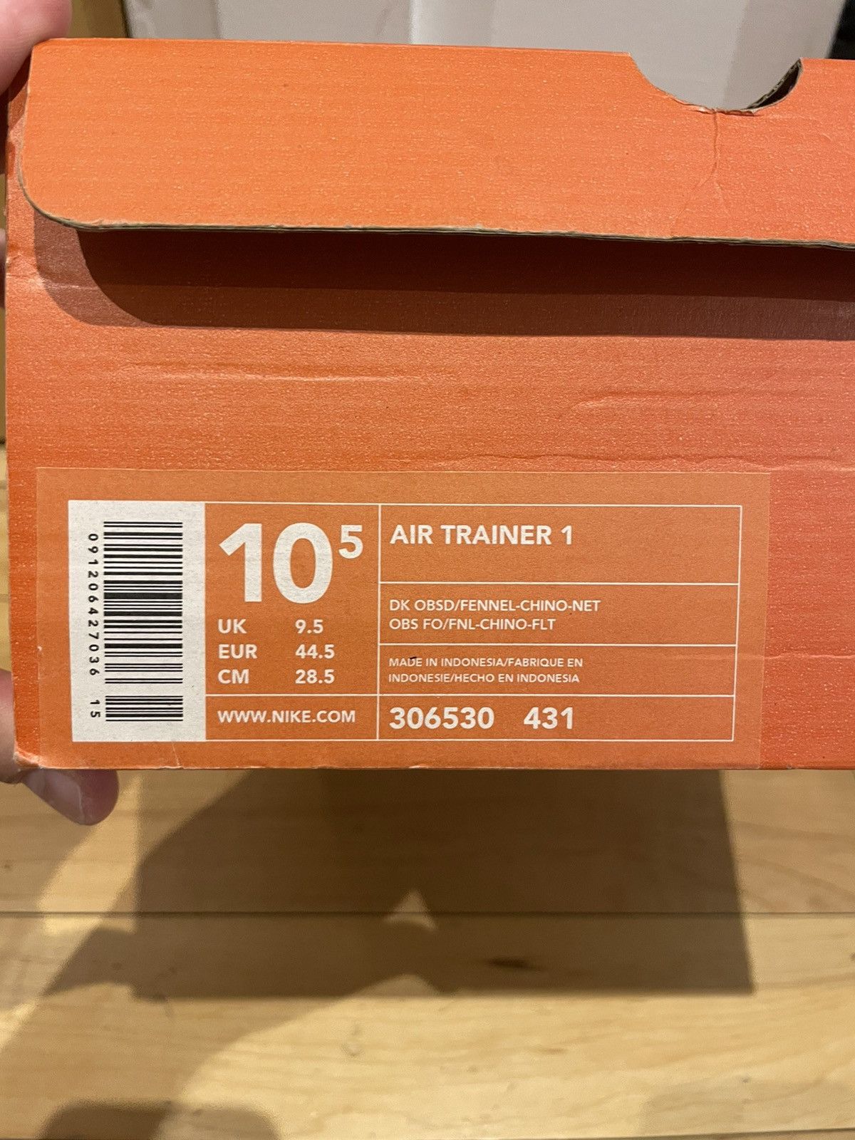 Nike Nike Air Trainer 1 2003 LIKE NEW 10.5 obsidian fennel Size US 10.5 / EU 43-44 - 6 Thumbnail