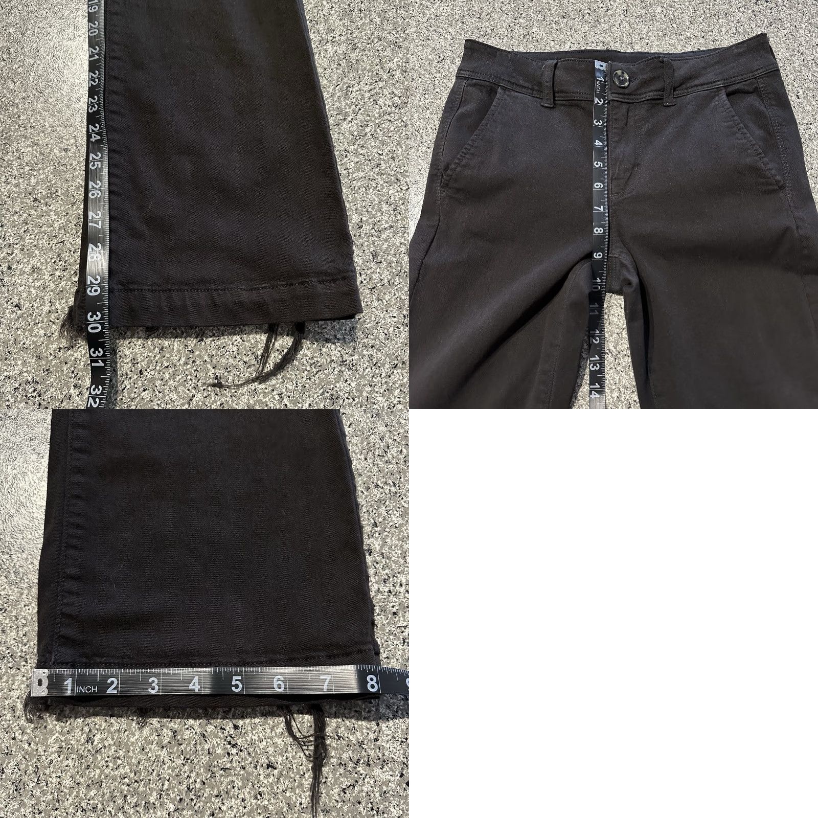 American Eagle Outfitters American Eagle Outfitters Pants Womens 6 Regular 28x30 Bootcut Chino Black Y2K Black Size 28" / US 6 / IT 42 - 8 Thumbnail