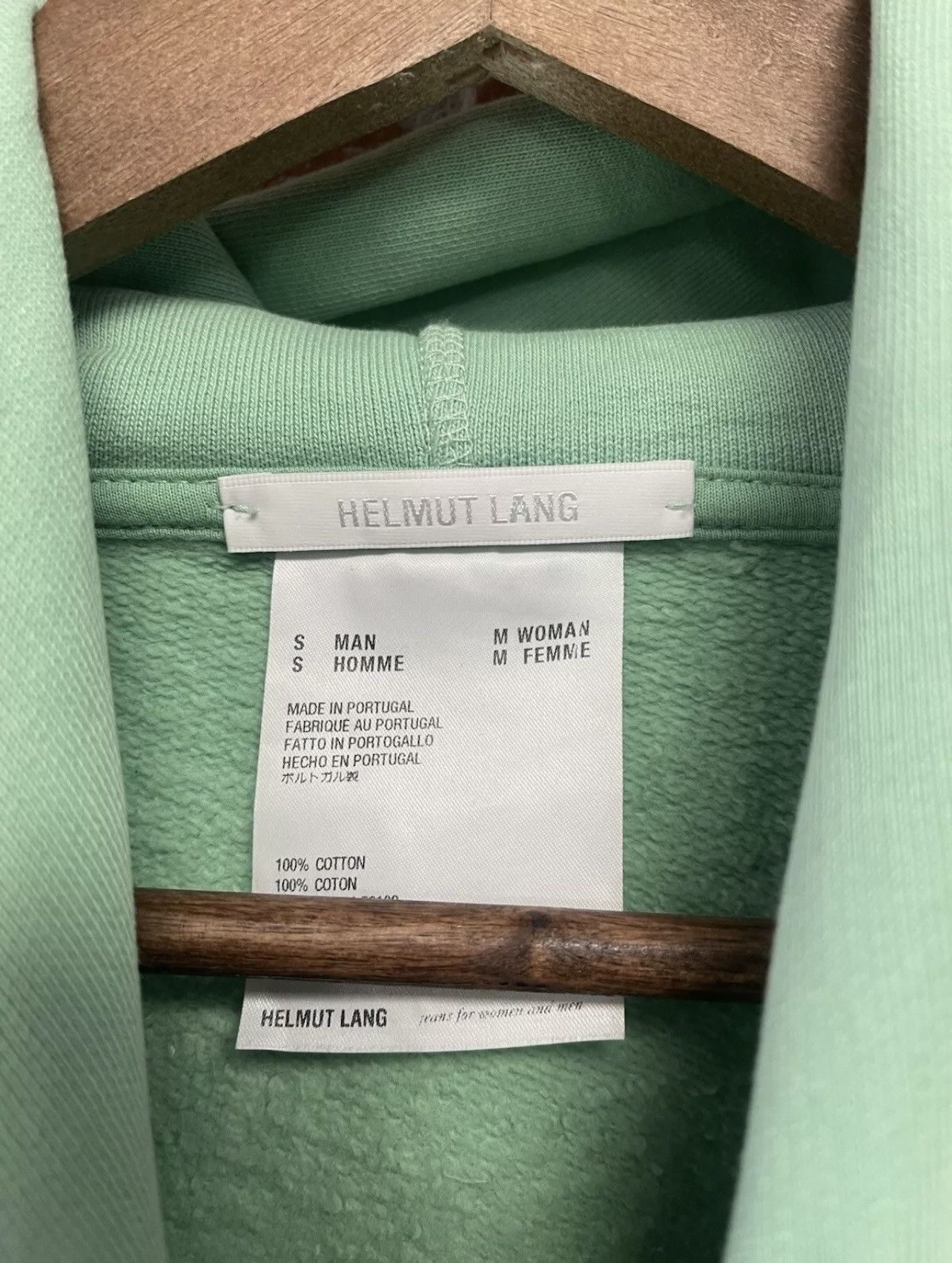 Helmut Lang Size S - Helmut Lang Green Hoodie Streetwear Designer Size US S / EU 44-46 / 1 - 7 Thumbnail