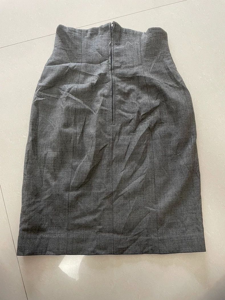 Issey Miyake issey miyake size:s Light grey straight skirt 2505-Nextarr Size 31" - 2 Thumbnail