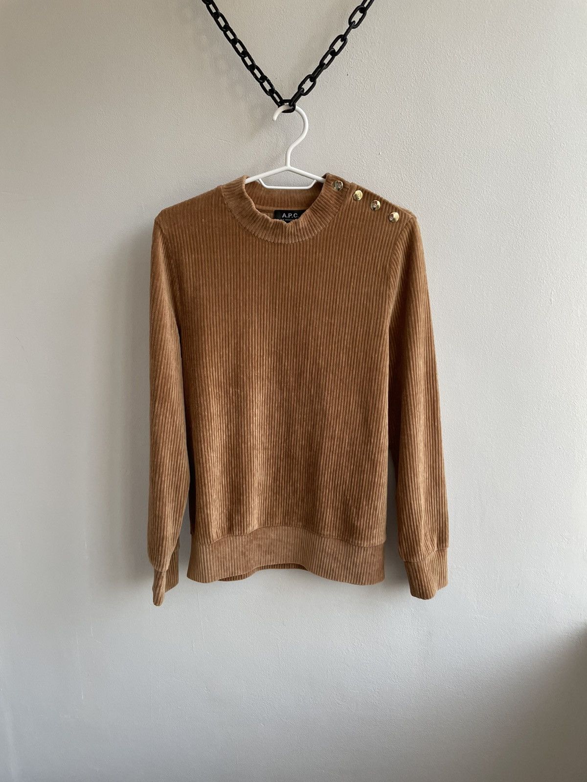 A.P.C. A.P.C. APC Rue Madame Paris Remy Corduroy Sweater Sweatshirt Size S / US 4 / IT 40 - 1 Thumbnail