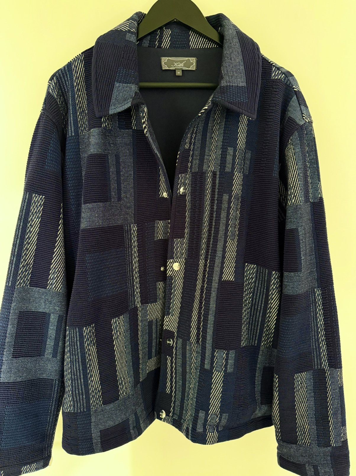 Kith KITH - Geometric Knit Coaches Jacket (Overshirt) Size US M / EU 48-50 / 2 - 1 Thumbnail