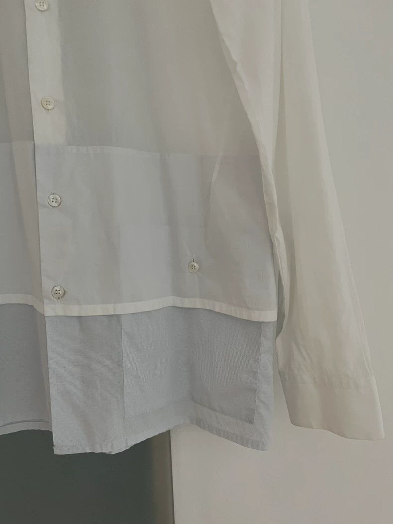 Raf Simons Men's Blue White Striped Shirt-2506