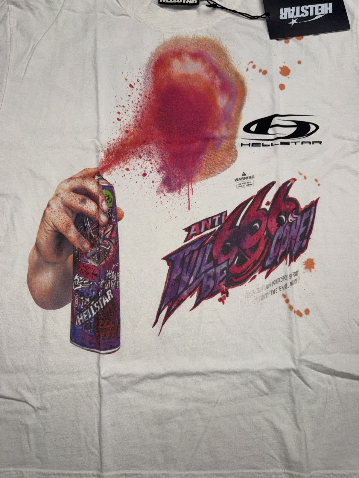 HELLSTAR Hellstar Spray Paint Kid T-shirt Size US XL / EU 56 / 4 - 2 Thumbnail