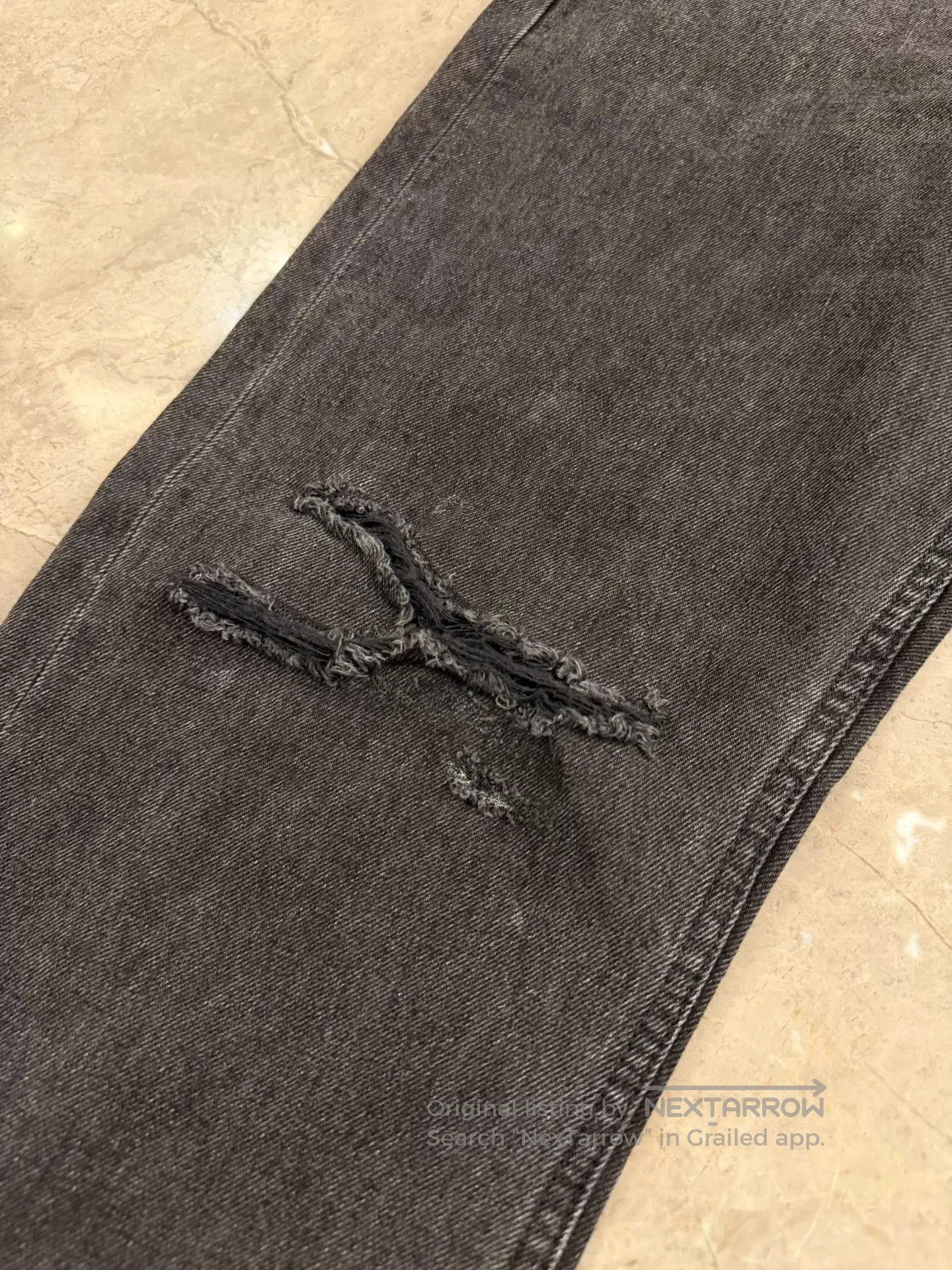Celine Celine Hedi Slimane Gray Distressed Jeans. Size US 30 / EU 46 - 3 Thumbnail