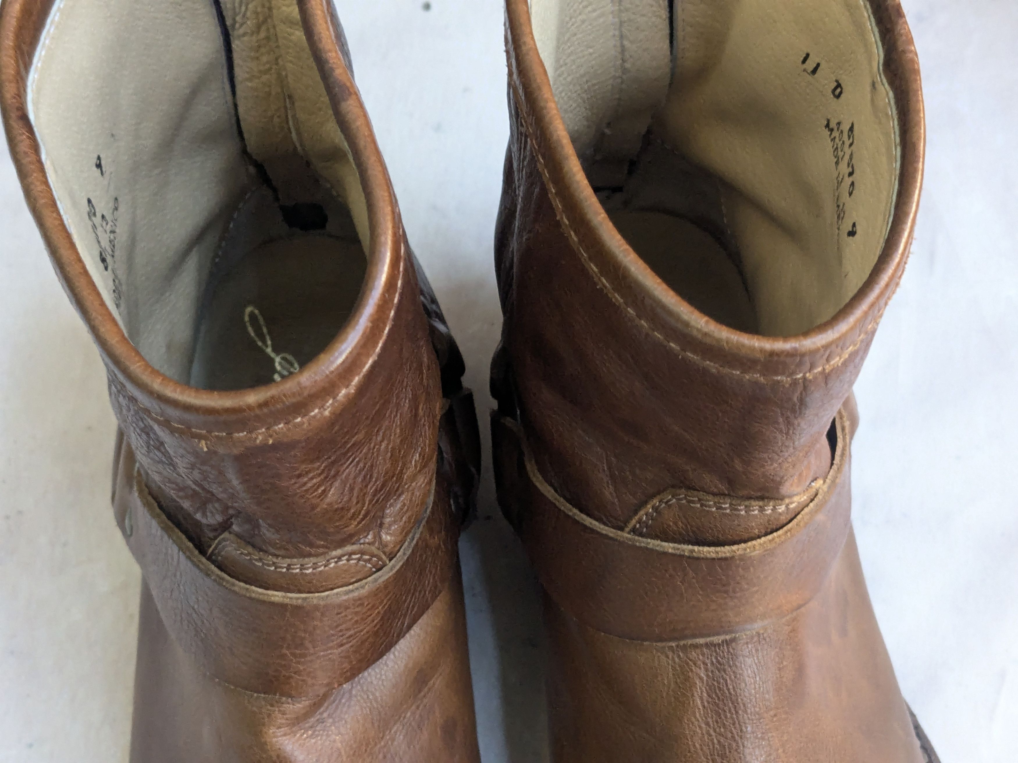 Frye Frye Harness Boots Brown Leather 11 D Leather Buckle Size US 11 / EU 44 - 2 Thumbnail