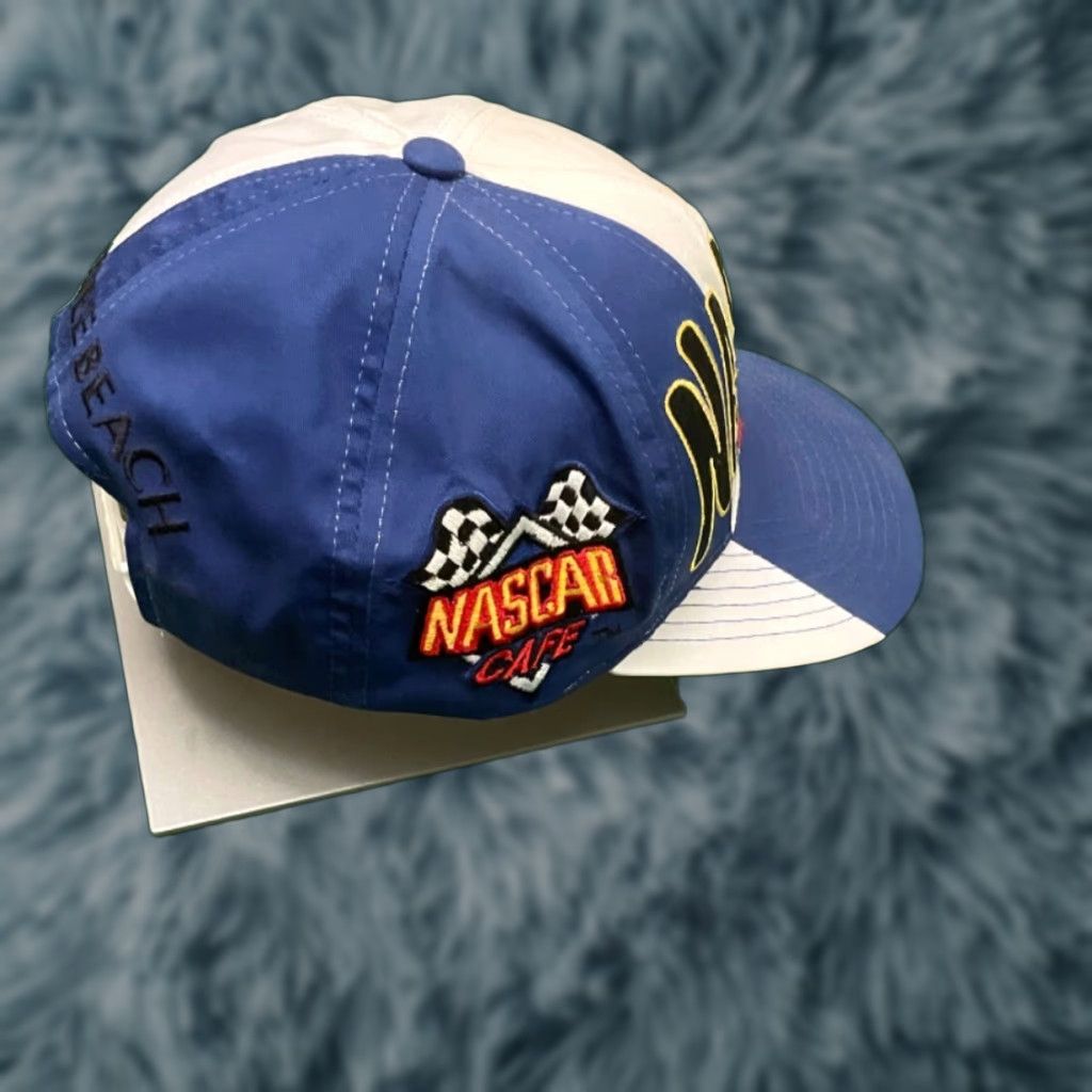 NASCAR VINTAGE 90s NASCAR Cafe Big Logo Racing VTG SnapBack Hat Adult Myrtle Beach Size ONE SIZE - 1 Thumbnail