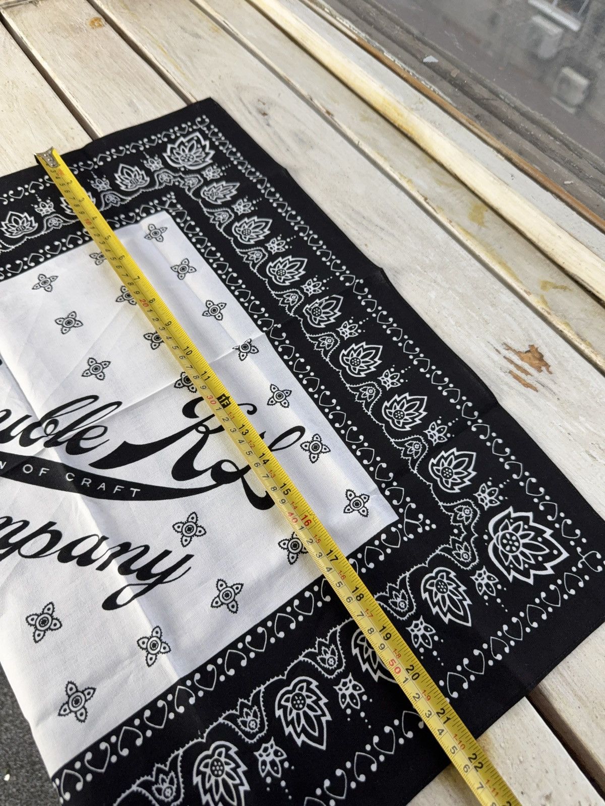 Polo Ralph Lauren Vintage 00s Double RL & Co Cotton Black White Bandana Scarf Size ONE SIZE - 7 Thumbnail