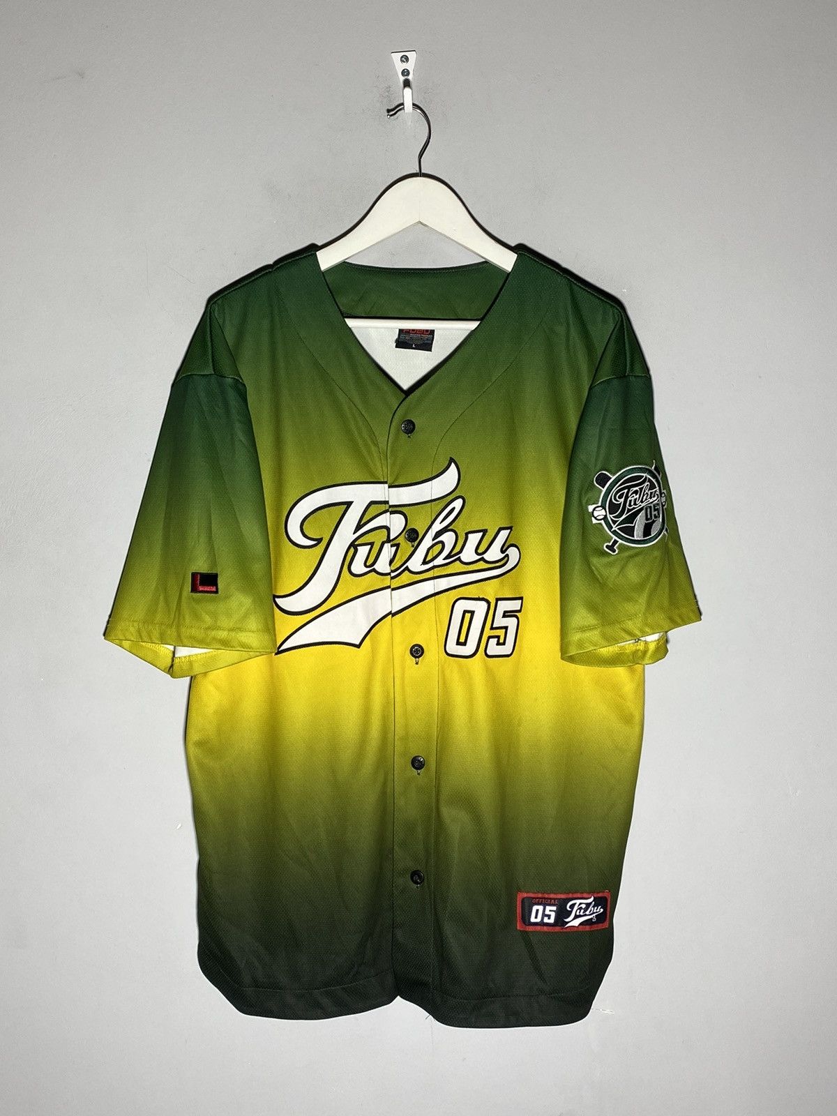 Fubu × Rap Tees × Vintage Vintage FUBU Baseball Jersey Shirt