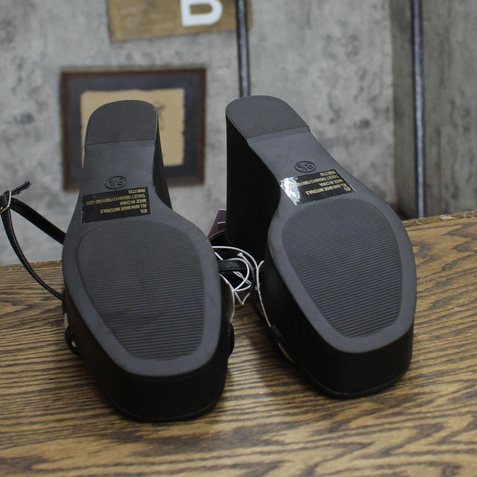 Designer NWT Wild Fable Platform Wedge Heels 89886312 Black 8.5M Size US 8.5 / IT 38.5 - 5 Thumbnail
