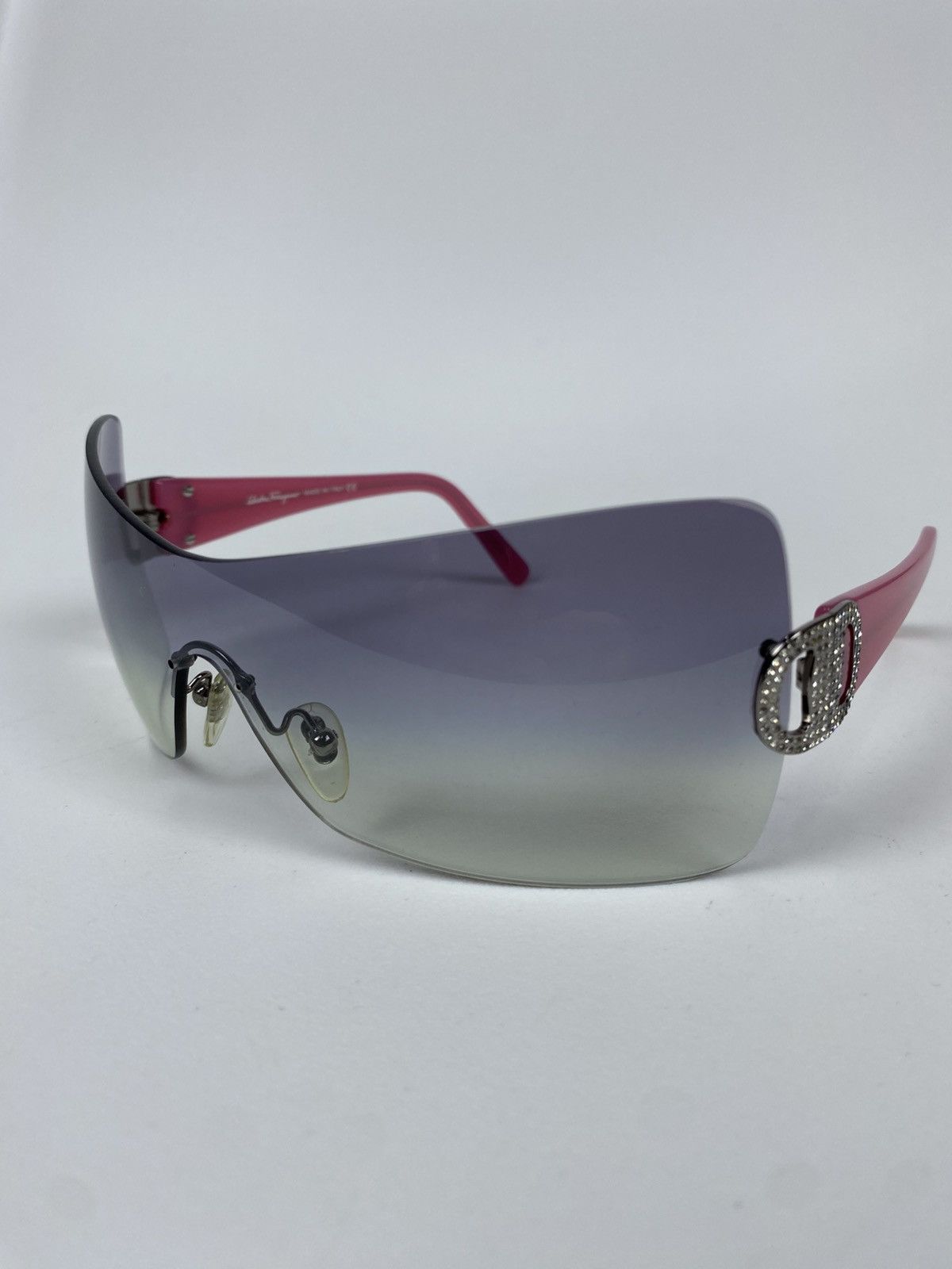 Salvatore Ferragamo Salvatore Ferragamo Gradient Sunglasses Mask Sequin Size ONE SIZE - 1 Thumbnail