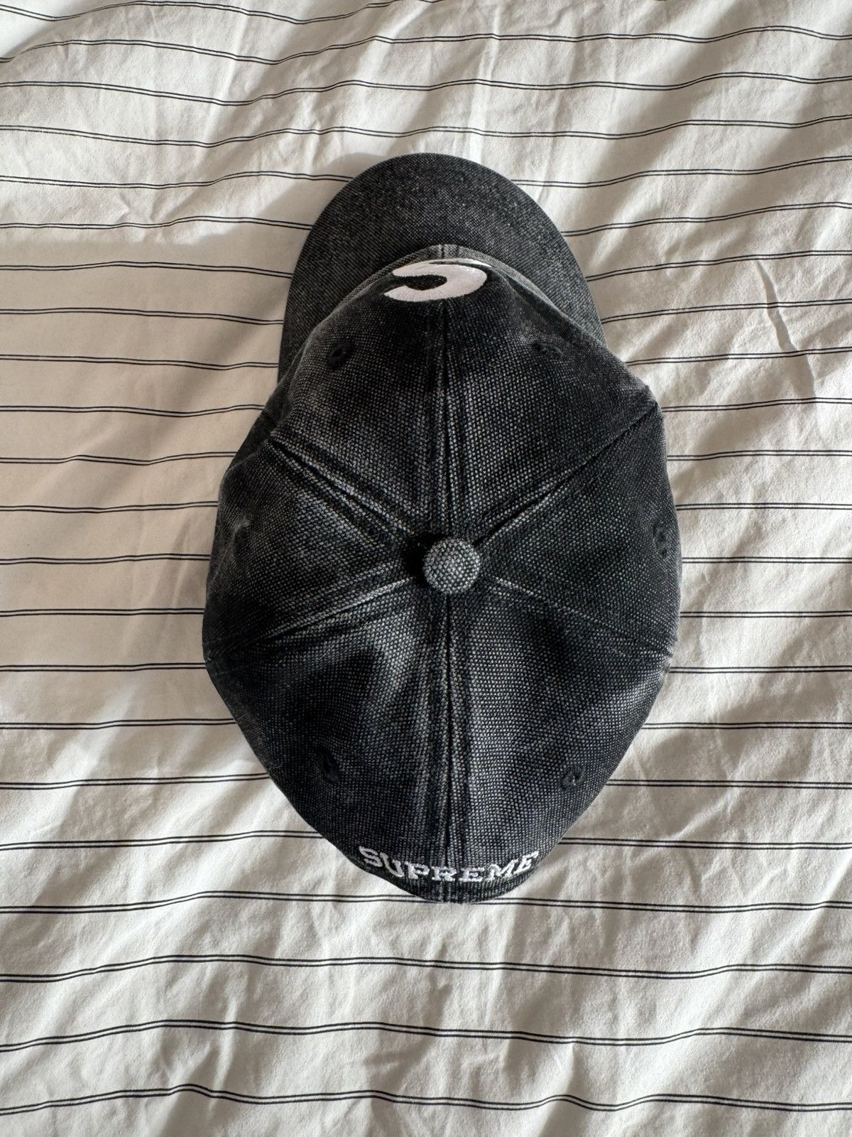 Supreme SUPREME S LOGO PIGMENT DYED 6 PANEL CAP BLACK OS Size ONE SIZE - 6 Thumbnail