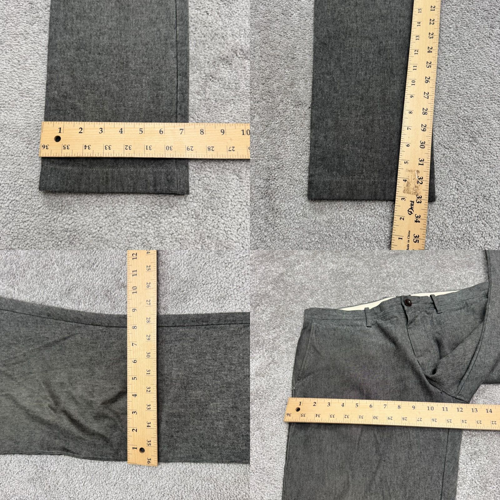 J.Crew J.Crew 484 Slim Fit Stretch Chino Pants Men 34x34 Gray Cotton Straight Preppy Size US 34 / EU 50 - 9 Thumbnail