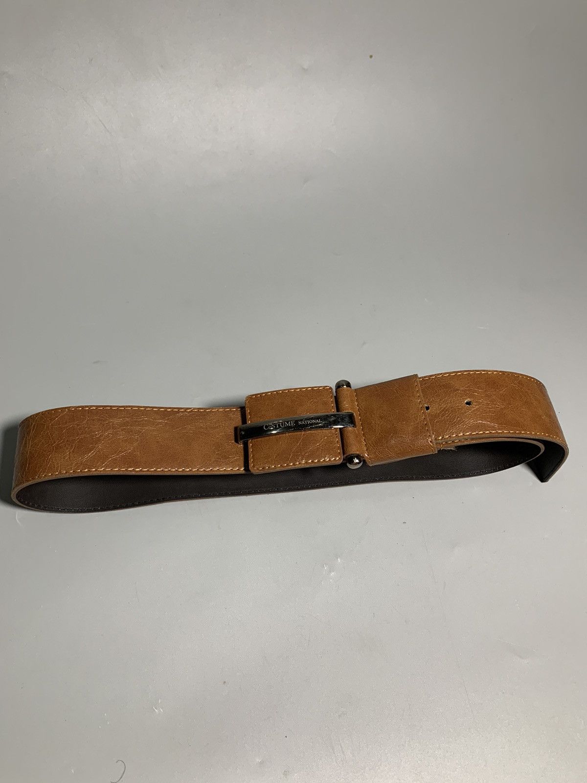 Costume National COSTUME NATIONAL BROWN LEATHER BELT Size ONE SIZE - 1 Thumbnail