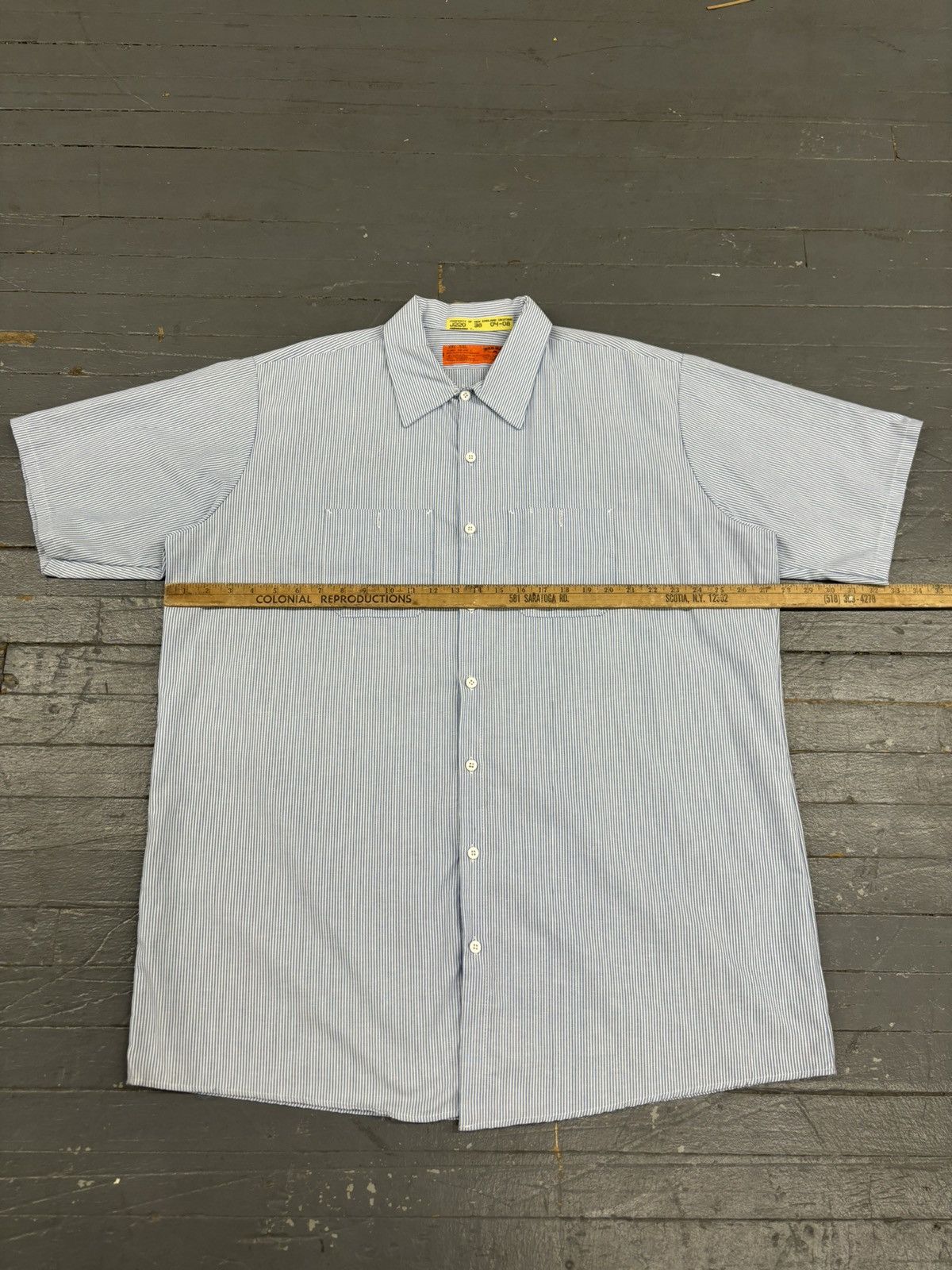 Vintage Vintage Red kap striped workwear shirt Size US XXL / EU 58 / 5 - 4 Thumbnail