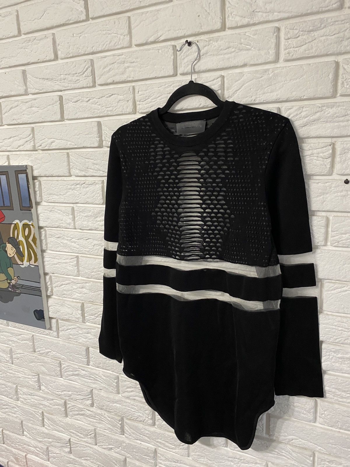 Alexander Wang Alexander Wang x H&M Perforated Sheer Mesh Panel Dress Size S / US 4 / IT 40 - 4 Thumbnail