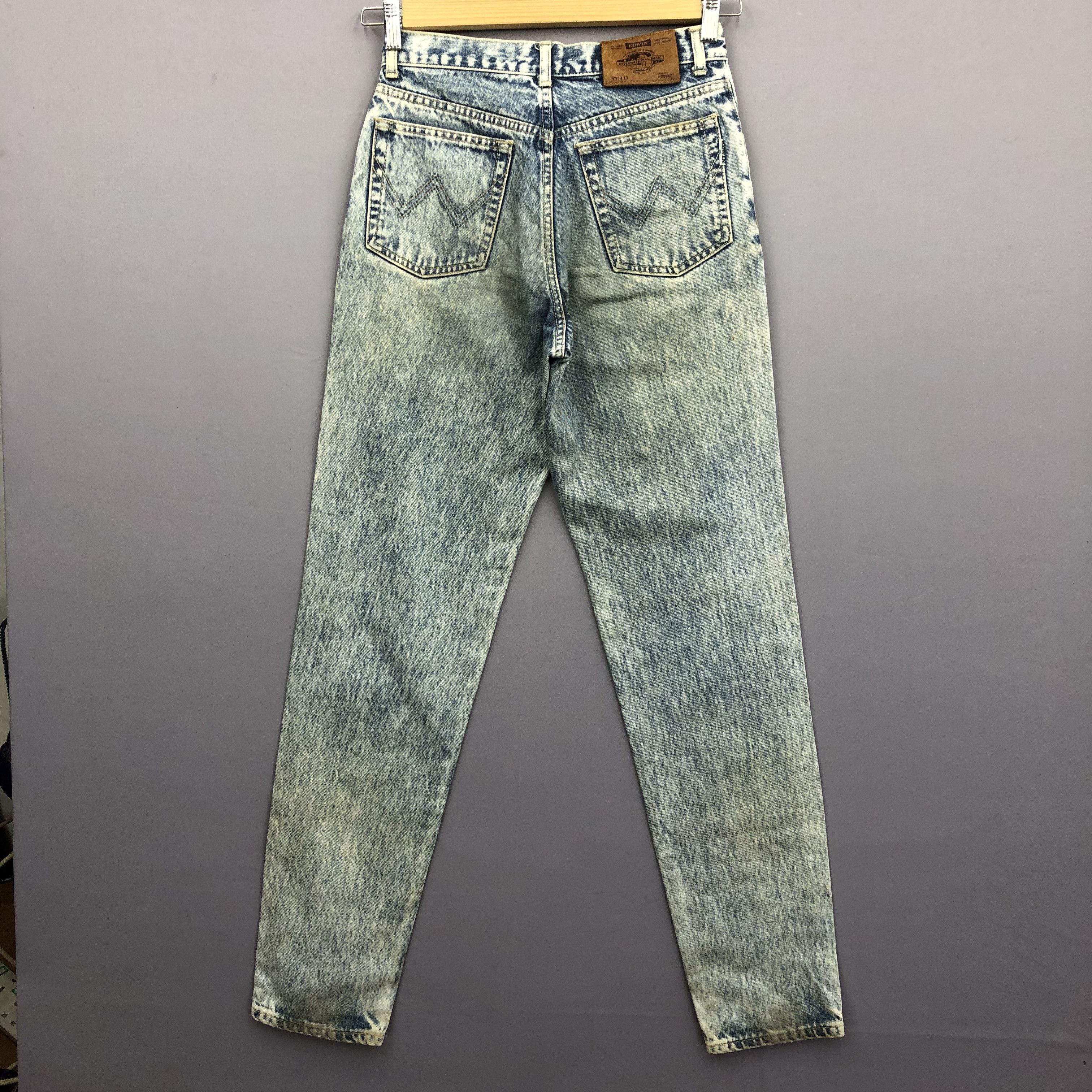 Edwin Vintage 90s Edwin Acid Wash Jeans Japanese Grunge Denim Size 26" / US 2 / IT 38 - 2 Thumbnail