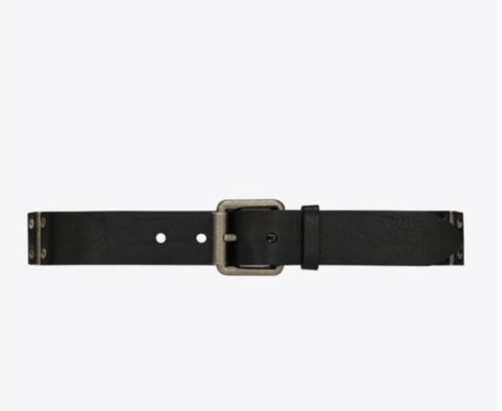 Saint Laurent Paris o1s1wg111224 Size: 105 Motorcycle Buckle Wide Belt Leather Size 38 - 1 Preview