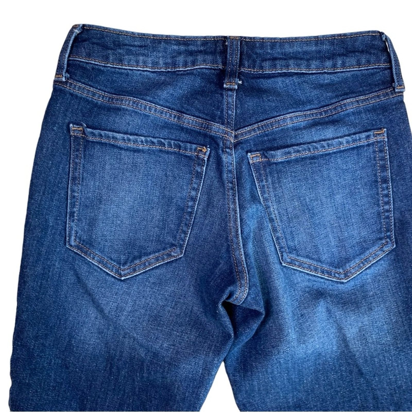 Old Navy Old Navy Women's Size 0P Jeans Mid-Rise O.G. Straight Leg Size 28" / US 6 / IT 42 - 4 Thumbnail