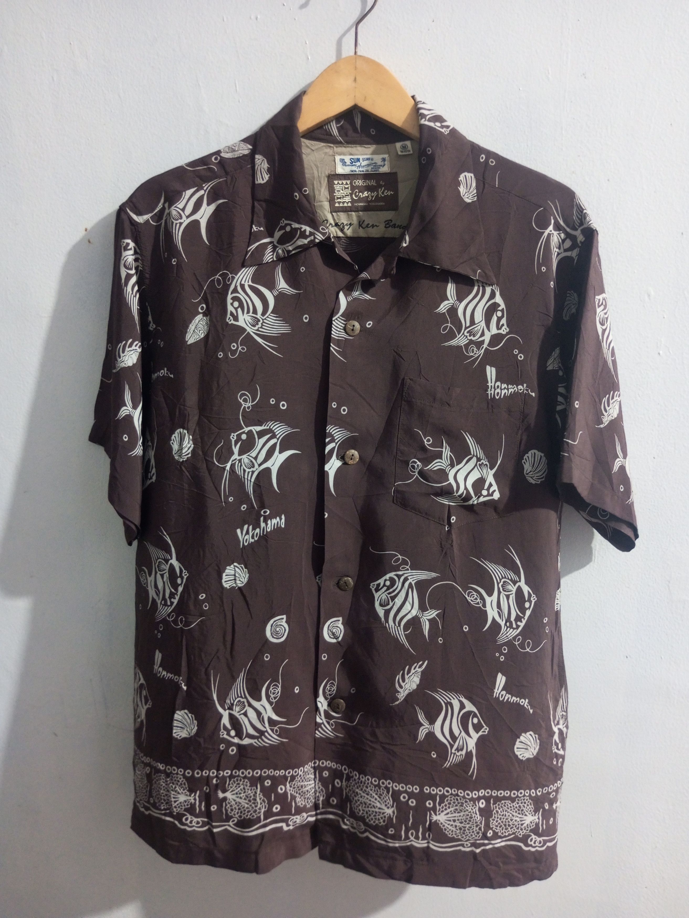Sun Surf Vintage sun surf x crazy ken Yokohama manfish Hawaiian shirt Size US M / EU 48-50 / 2 - 1 Thumbnail