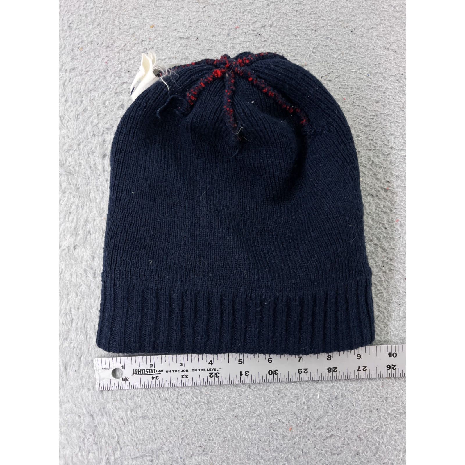 Vintage Two Thirty Beanie Knit Adult One Size Blue Red Stripe 100% Acrylic Ski Logo Hat Mens Size ONE SIZE - 6 Thumbnail