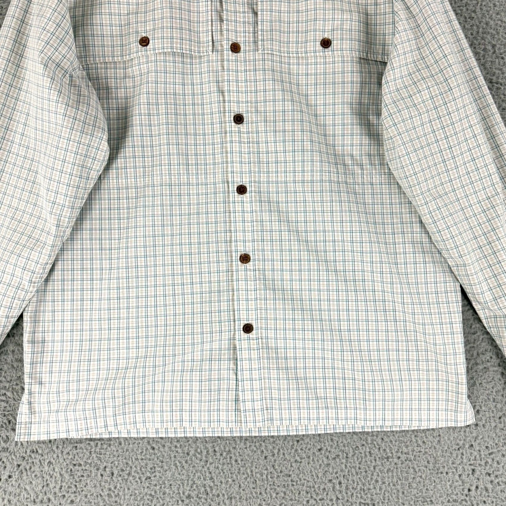 Patagonia Patagonia Shirt Men Medium Blue Tan Long Sleeve Plaid Button-Down Organic Cotton Size US M / EU 48-50 / 2 - 4 Thumbnail