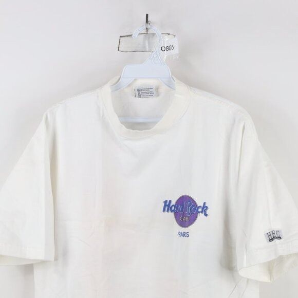 Hard Rock Cafe × Vintage Vintage 90s Hard Rock Cafe Paris Eiffel Tower T-Shirt Size US L / EU 52-54 / 3 - 2 Thumbnail