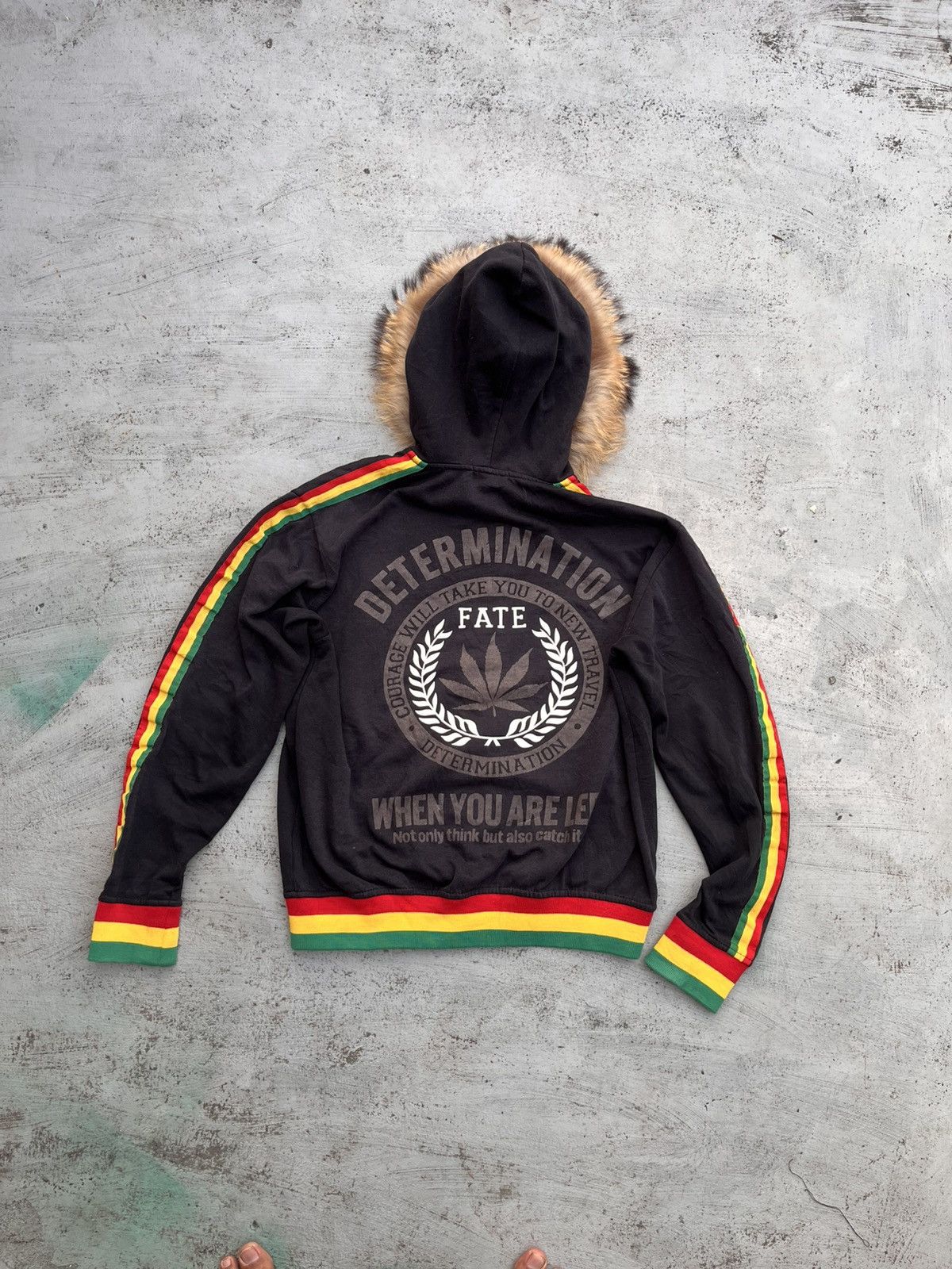 If Six Was Nine BIDING OFFER ❗️MARIJUANA DIA STAR RAGGAE FUR FAUX ZIPHOODIE Size US S / EU 44-46 / 1 - 7 Thumbnail