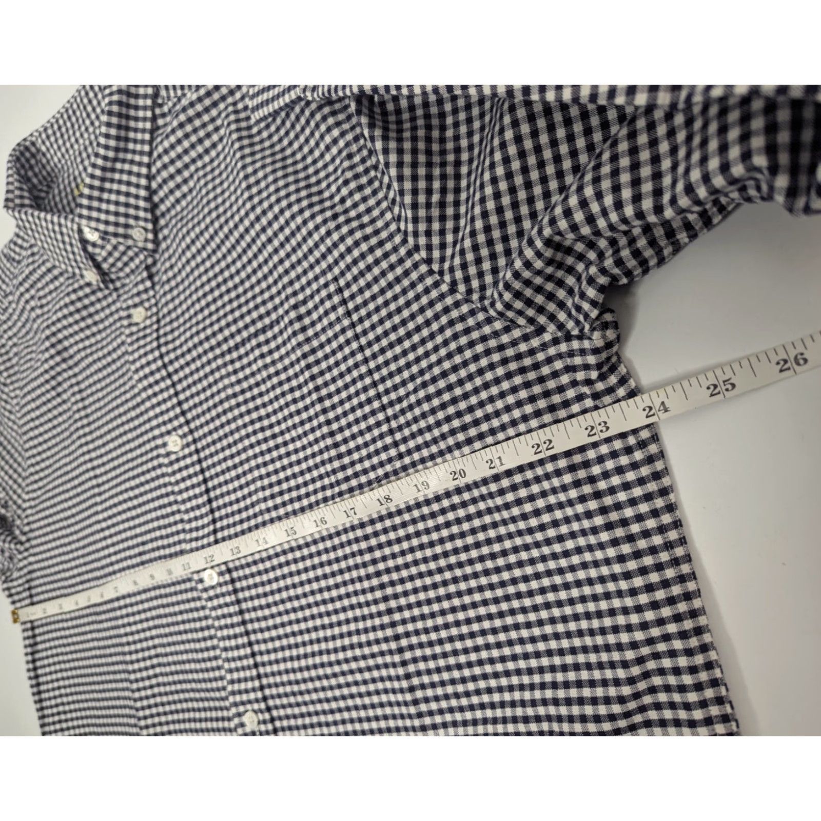 Vintage Line of Trade Shirt Mens XL Button-Down Cotton Oxford Plaid Preppy City Classic White Non-Novelty Size US XL / EU 56 / 4 - 6 Thumbnail