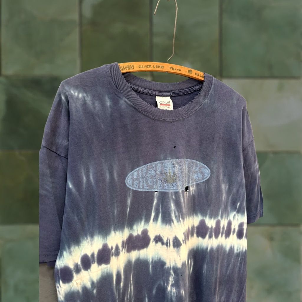 Anvil VINTAGE Anvil High Times Magazine Tee Shirt Size XL 90’s Tie Dye Flawed Size US XL / EU 56 / 4 - 1 Thumbnail